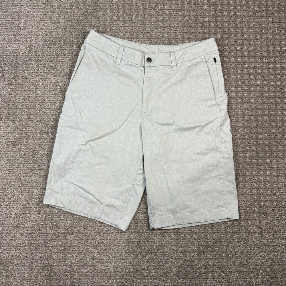 Lululemon Mens Commission Golf Shorts Light Grey Heathered 9 Inch Inseam Sz 33